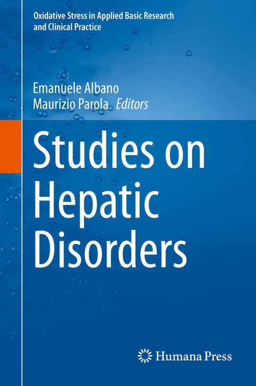 Book cover of Studies on Hepatic Disorders