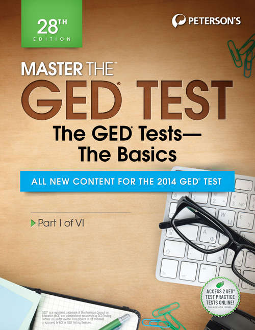 Book cover of Master the GED Test: Part I of VI