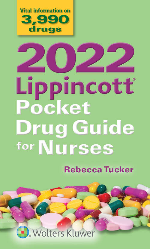 Book cover of 2022 Lippincott Pocket Drug Guide for Nurses
