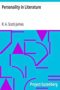 Book cover of Personality in Literature