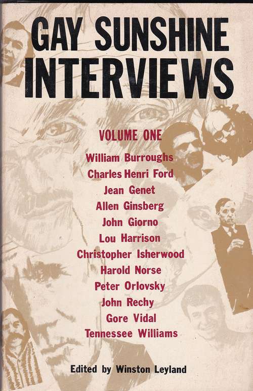 Book cover of Gay Sunshine Interviews, Volume 1
