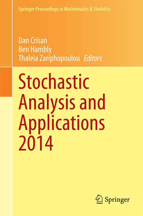 Book cover of Stochastic Analysis and Applications 2014
