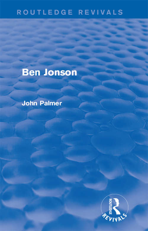 Ben Jonson (Routledge Revivals)