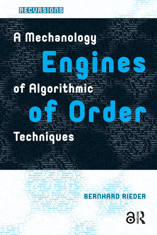 Book cover of Engines of Order: A Mechanology of Algorithmic Techniques (1) (Recursions)