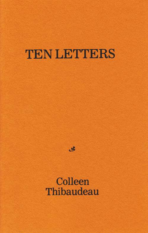 Book cover of Ten Letters (1)