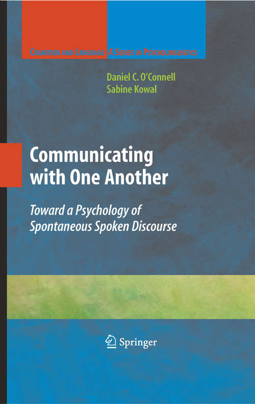 Book cover of Communicating with One Another