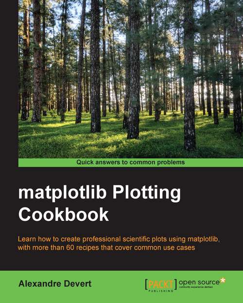 Book cover of matplotlib Plotting Cookbook