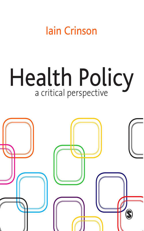 Book cover of Health Policy: A Critical Perspective