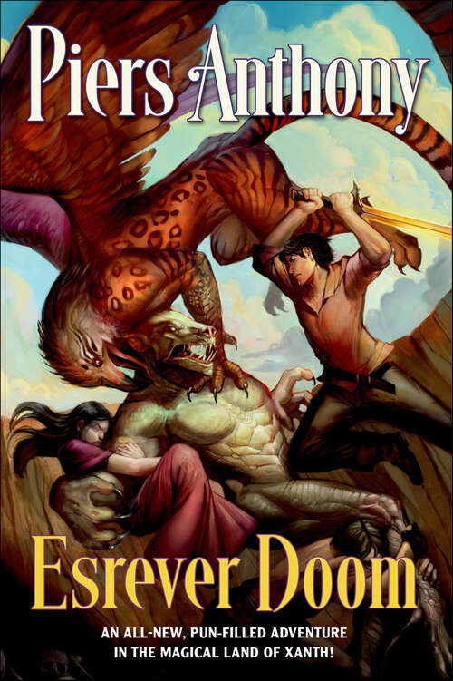 Book cover of Esrever Doom: A Fun-Filled Adventure in the Magical Land of Xanth (Xanth)