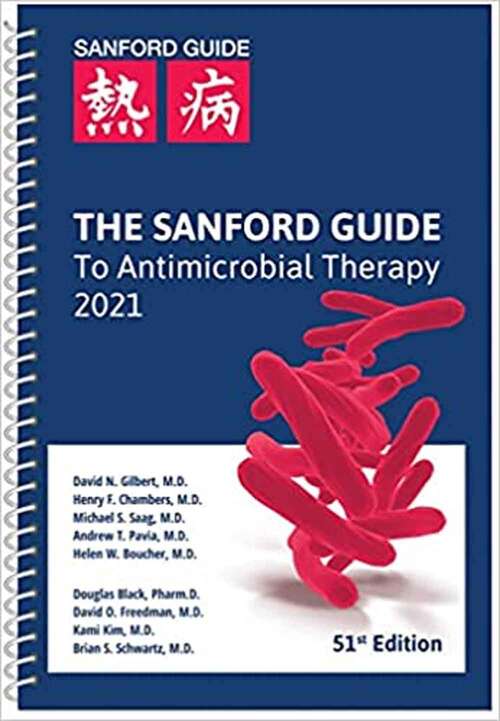 Cover image of The Sanford Guide to Antimicrobial Therapy 2021