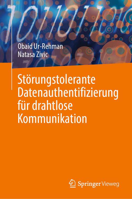 Book cover of Störungstolerante Datenauthentifizierung für drahtlose Kommunikation (2024)