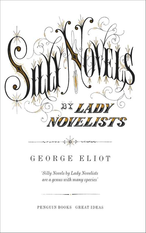 Book cover of Silly Novels by Lady Novelists
