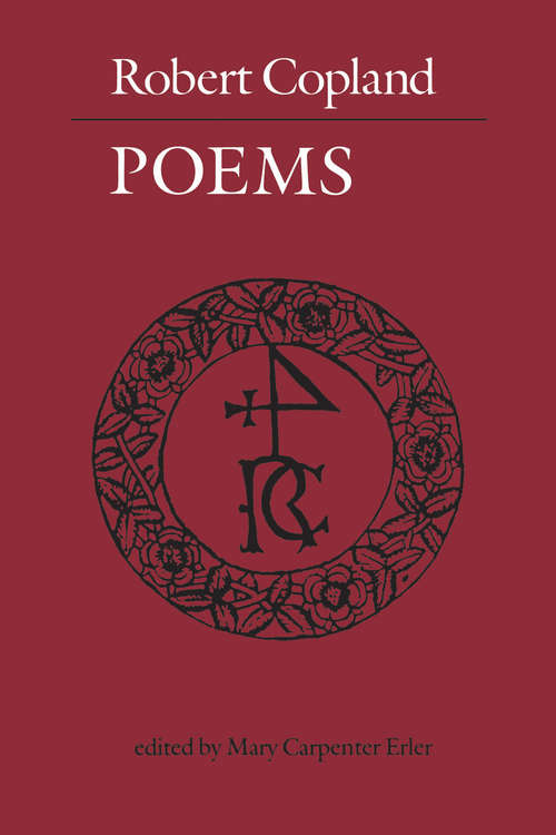 Book cover of Robert Copland: Poems