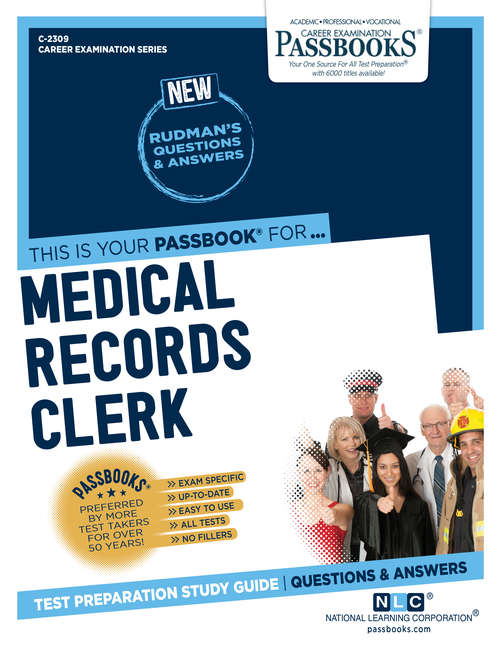 Book cover of Medical Records Clerk: Passbooks Study Guide (Career Examination Series)
