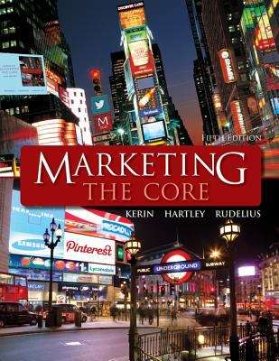 Book cover of Marketing: The Core (5th  Edition)