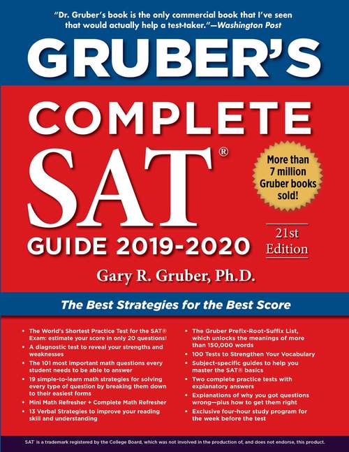 Book cover of Gruber's Complete SAT Guide 2019-2020