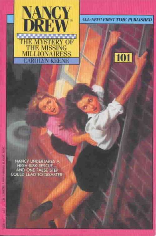 Book cover of The Mystery of the Missing Millionairess (Nancy Drew Mystery Stories #101)