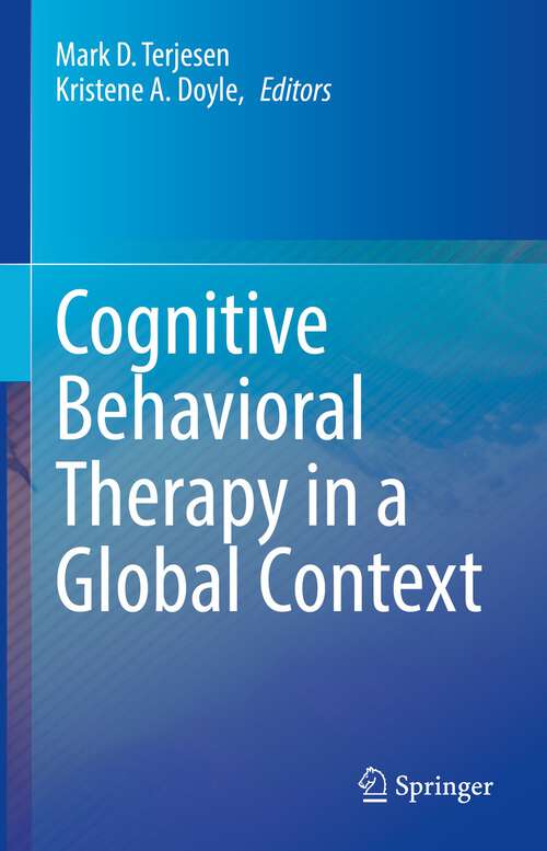 Book cover of Cognitive Behavioral Therapy in a Global Context (1st ed. 2022)