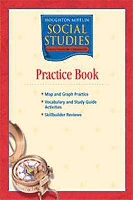 Book cover of Houghton Mifflin Social Studies: World Cultures and Geography, Practice Book