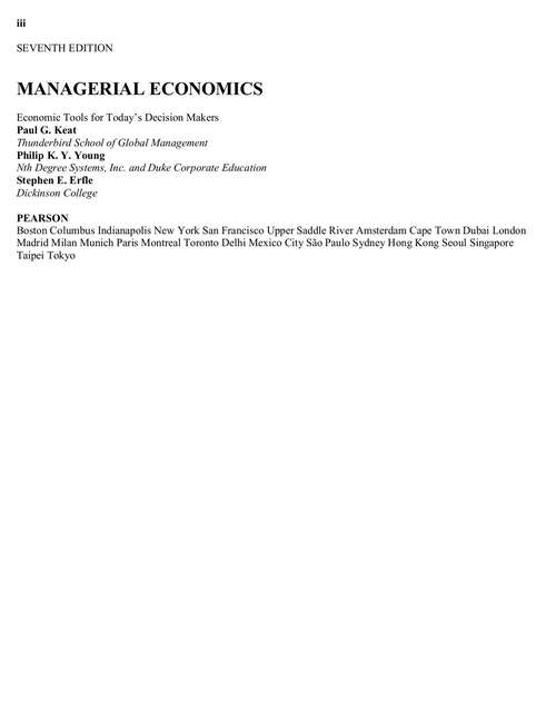 Managerial Economics