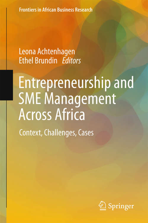 Book cover of Entrepreneurship and SME Management Across Africa