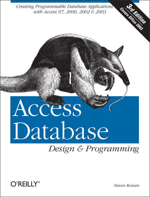 Book cover of Access Database Design & Programming