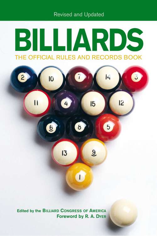 Book cover of Billiards, Revised and Updated: The Official Rules And Records Book