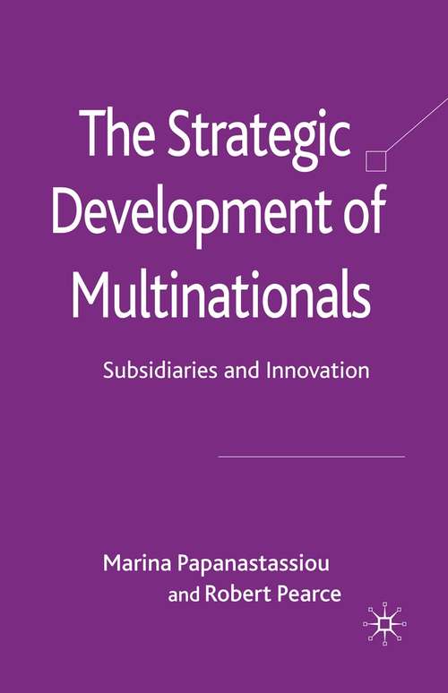 Book cover of The Strategic Development of Multinationals