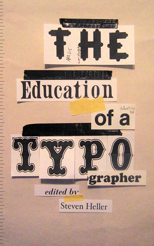 Book cover of The Education of a Typographer