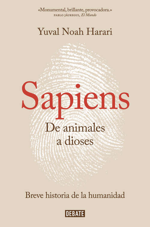 Book cover of De animales a dioses (Sapiens): Una breve historia de la humanidad