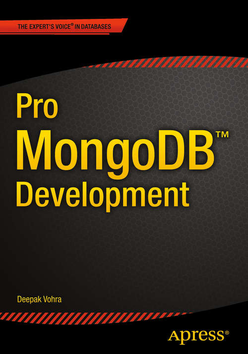 Book cover of Pro MongoDB Development