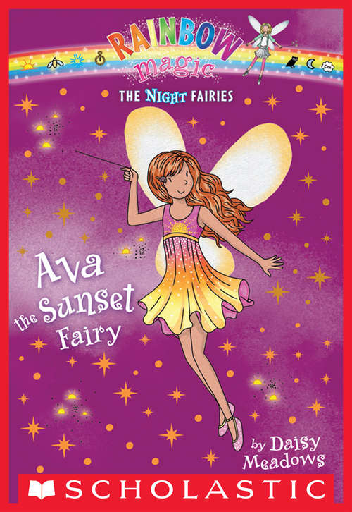 Book cover of Night Fairies #1: Ava the Sunset Fairy