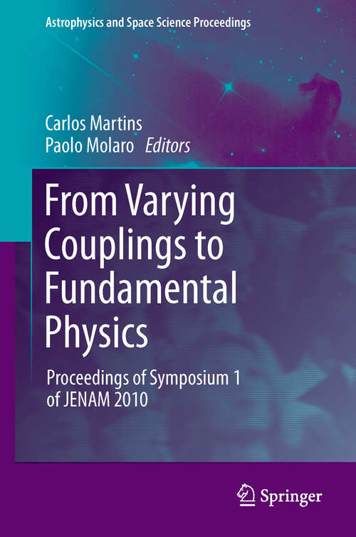 Book cover of From Varying Couplings to Fundamental Physics