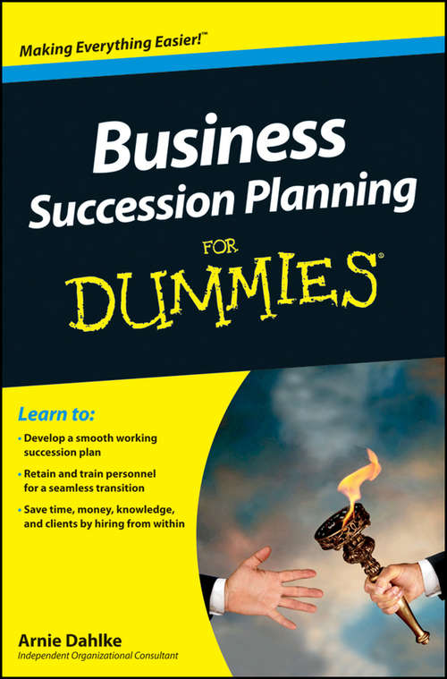 Book cover of Business Succession Planning For Dummies