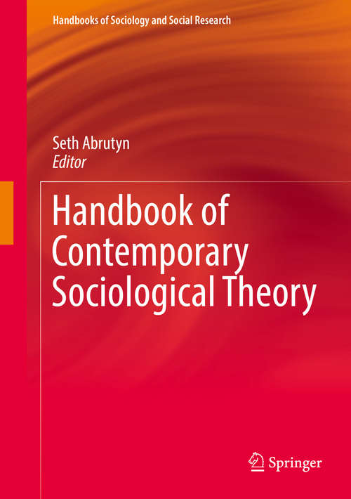 Book cover of Handbook of Contemporary Sociological Theory