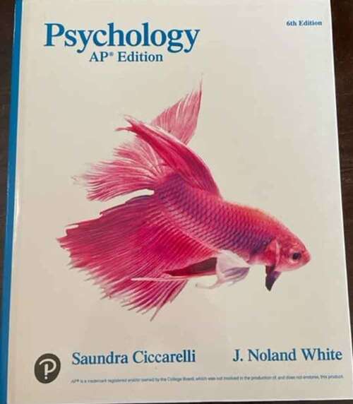 Book cover of Psychology: AP Edition (Sixth Edition)