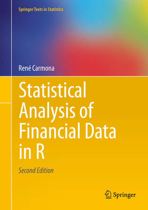 Book cover of Statistical Analysis of Financial Data in R