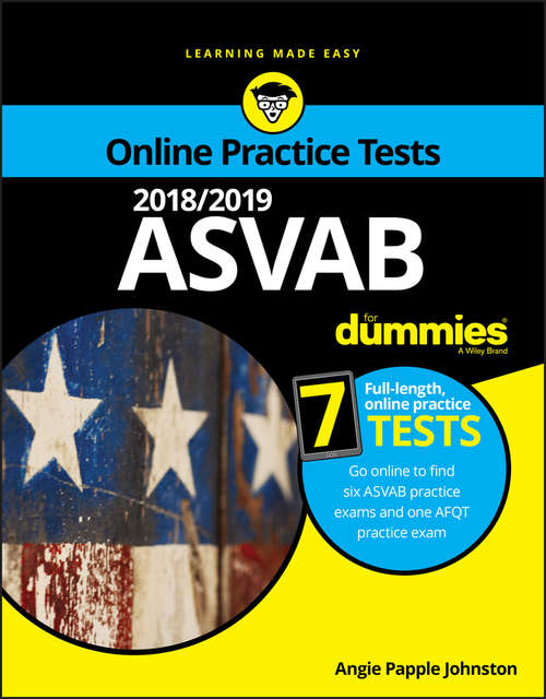Book cover of 2018/2019 ASVAB For Dummies with Online Practice