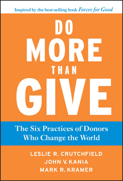 Book cover of Do More Than Give