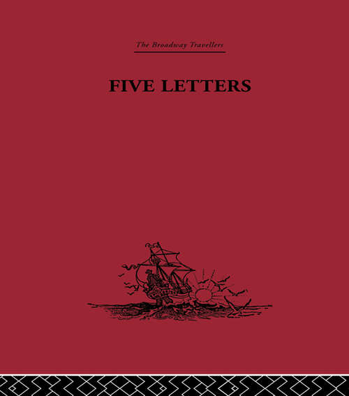 Book cover of Five Letters 1519-1526