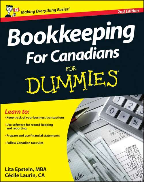 Book cover of Bookkeeping For Canadians For Dummies