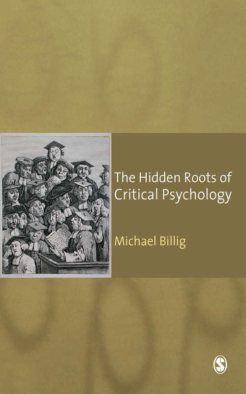 Book cover of The Hidden Roots of Critical Psychology