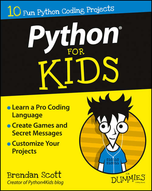 Book cover of Python For Kids For Dummies