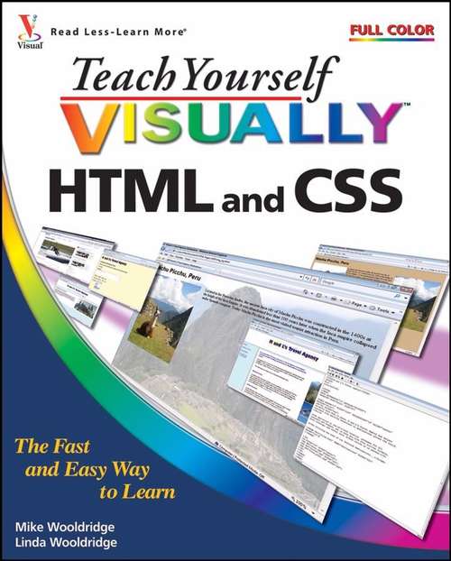Book cover of Teach Yourself VISUALLY HTML and CSS