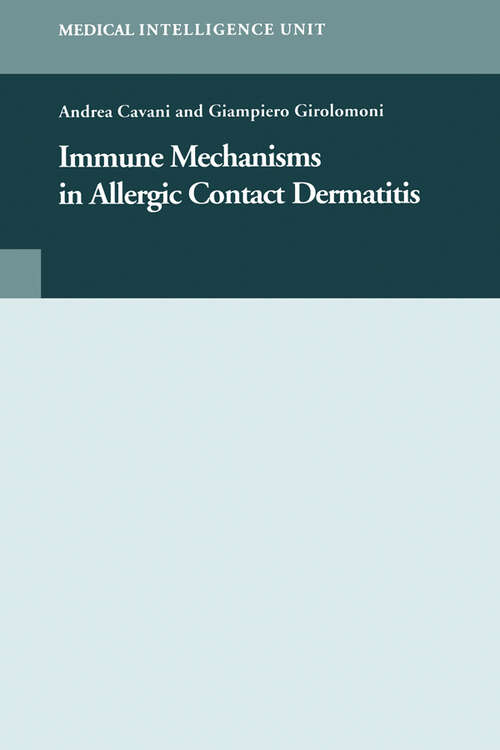 Book cover of Immune Mechanisms in Allergic Contact Dermatitis