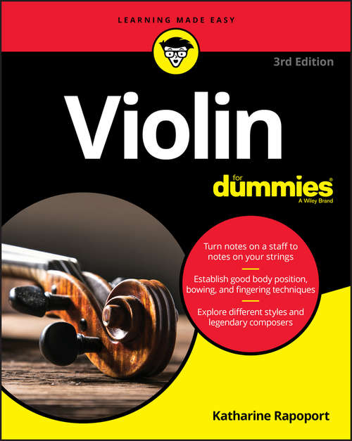 Book cover of Violin For Dummies: Book + Online Video and Audio Instruction (3)