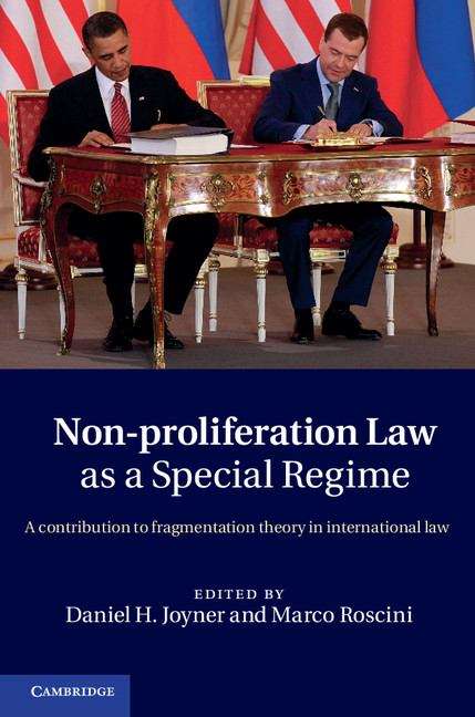 Book cover of Non-Proliferation Law as a Special Regime
