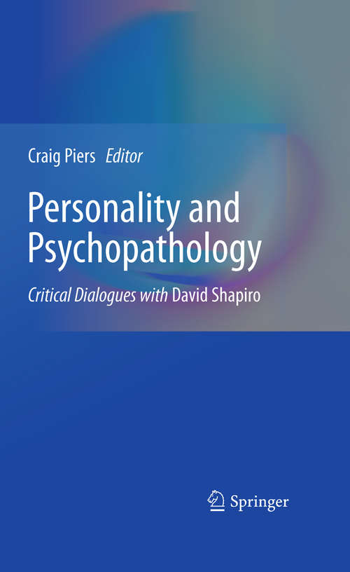Book cover of Personality and Psychopathology
