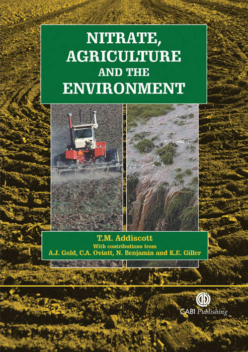 Book cover of Nitrate, Agriculture and the Environment