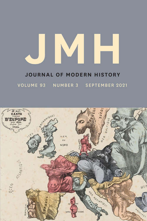 Book cover of The Journal of Modern History, volume 93 number 3 (September 2021)